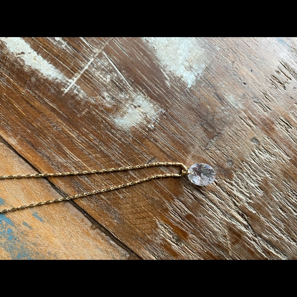 Park Lane gold CZ necklace